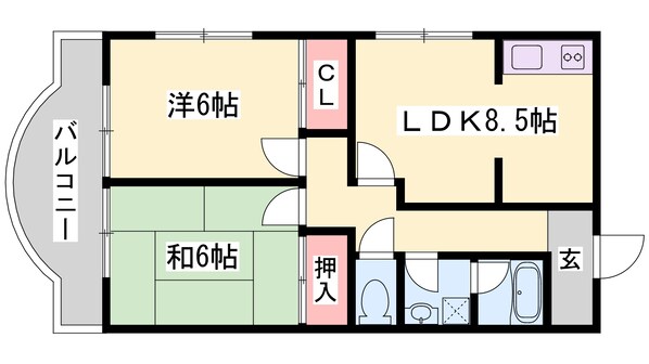 播磨高岡駅 徒歩28分 2階の物件間取画像